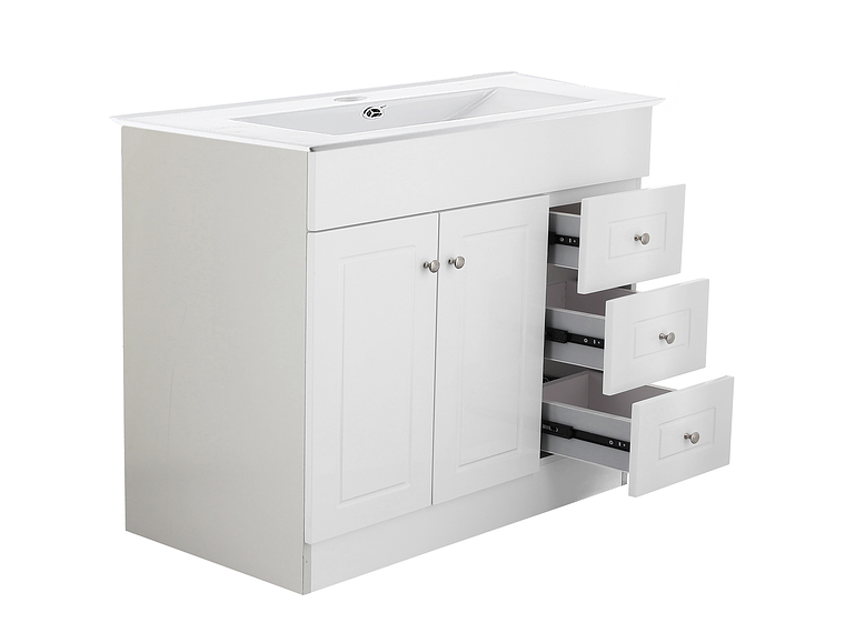 KIT DOMSA MUEBLE VANITORIO B120PHD-B + P-120/120 X 80 X 47 CM BLANCO 4