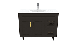 KIT MUEBLE VANITORIO DOMSA CAFÉ 100SK-C+P-100 / 100X80X47CM