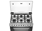 COCINA A GAS LIQUADO FENSA 6 PLATOS F 5300 T SILVER NEGRO - Miniatura 4
