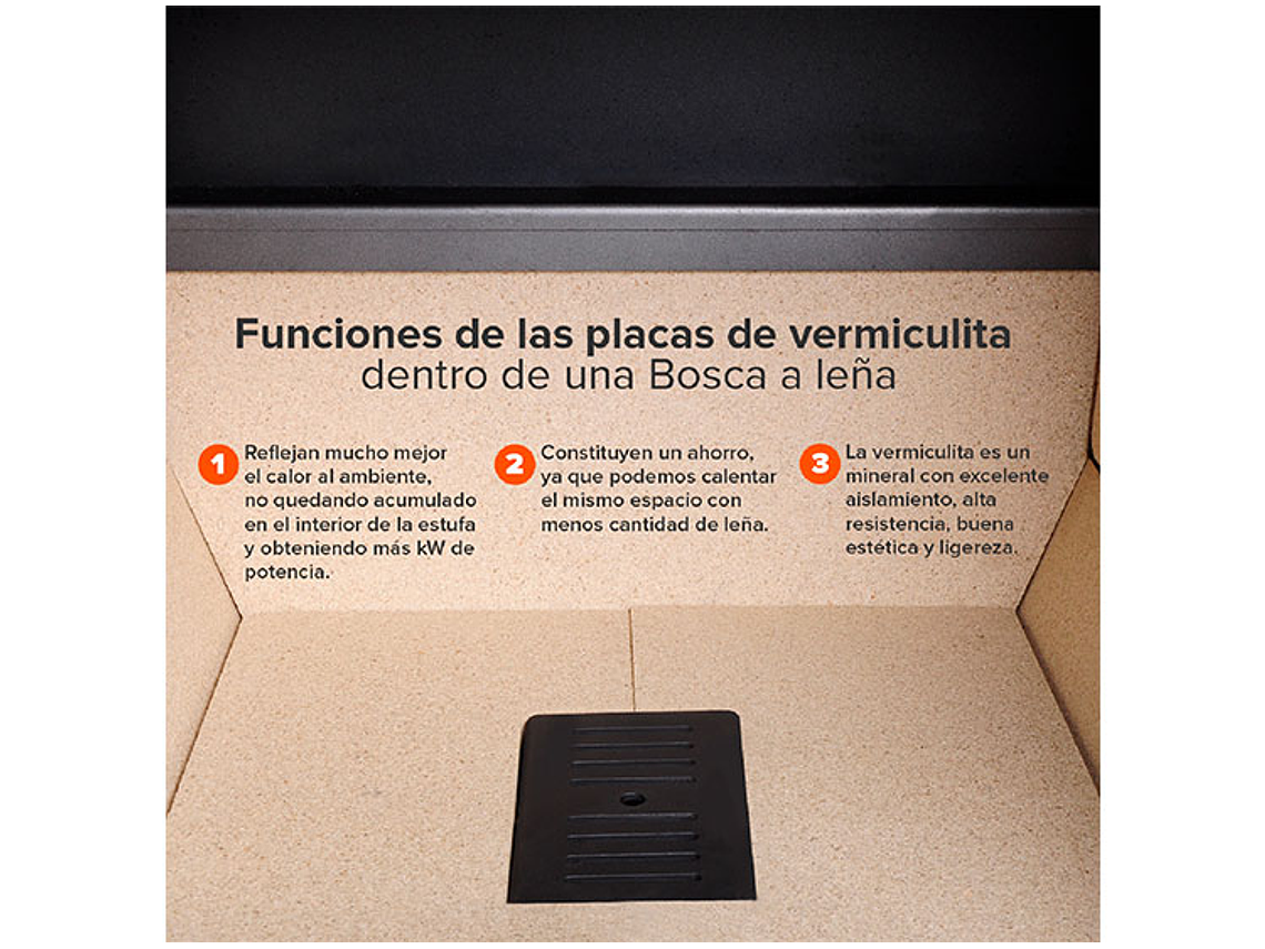 CALEFACTOR A LEÑA BOSCA LIMIT 380 6