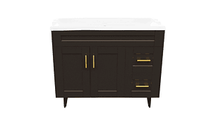 KIT DOMSA MUEBLE VANITORIO CAFÉ 100SK-C + F-100/100 X 80 X 47 CM