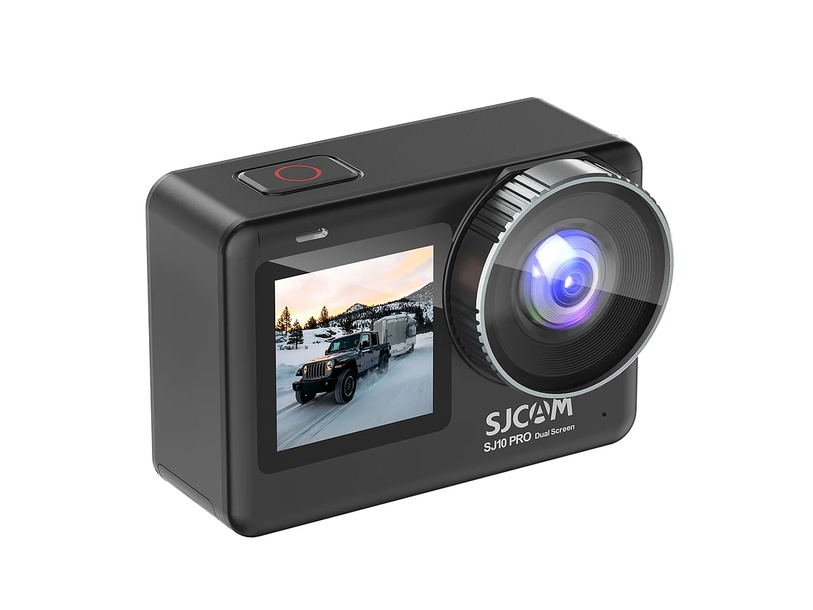 PACK CÁMARA DEPORTIVA SJCAM SJ10 PRO 4K 60FPS WIFI ESTABILIZADOR CON CARGADOR 2 BATERIAS RELOJ Y MIC 5