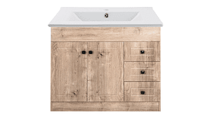 KIT MUEBLE VANITORIO DOMSA B100PH-WOOD+P-100 / 100X80X47CM