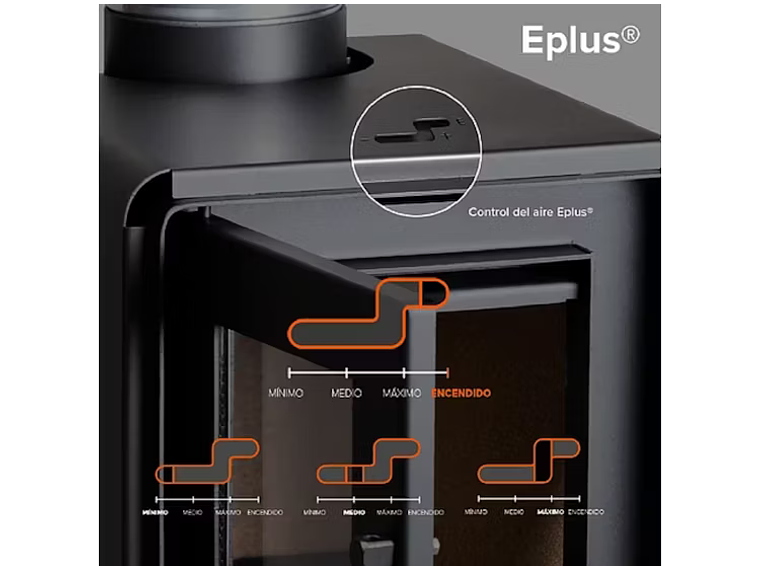 CALEFACTOR A LEÑA 11,5 KW ECO 380. BOSCA 6