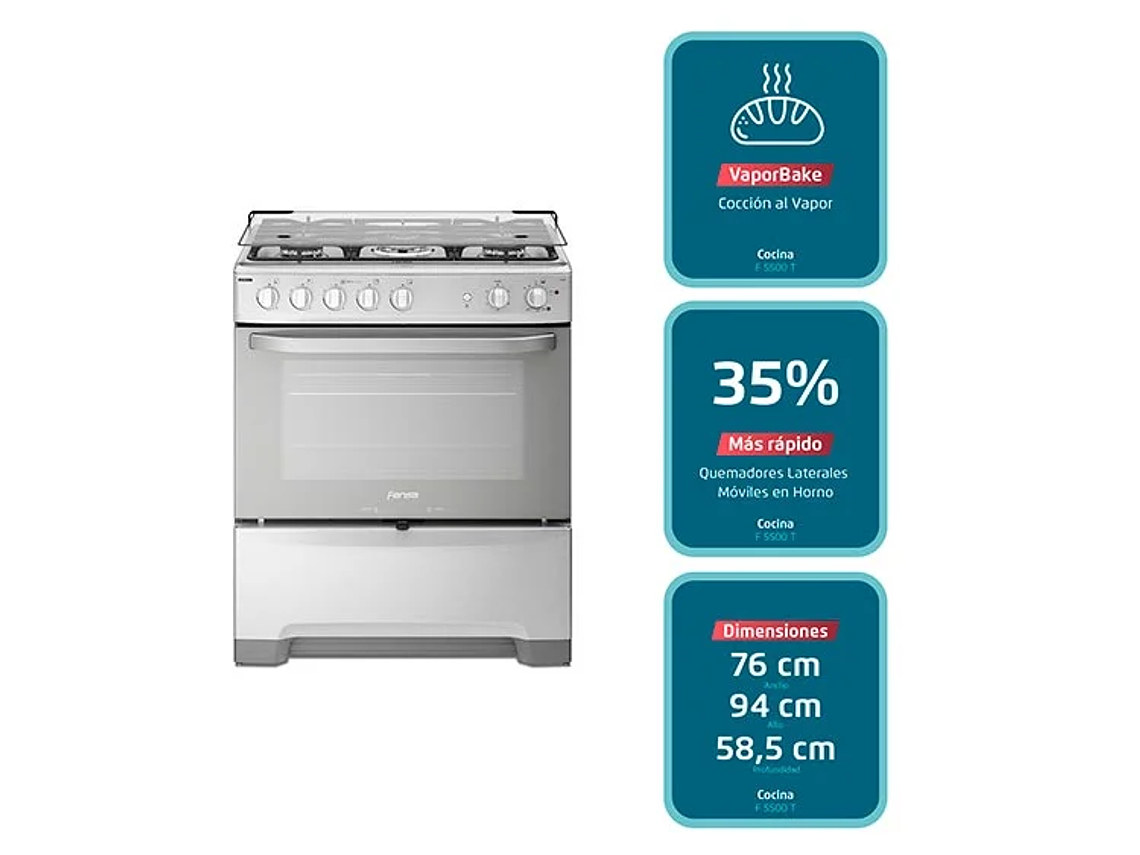  COCINA FENSA 5 PLATOS 5500 T ESPEJADO 6