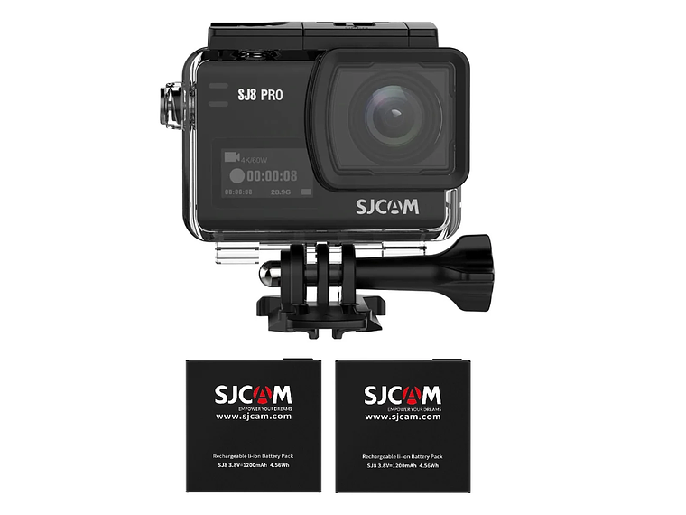 CÁMARA DE ACCION SJCAM SJ8 PRO DUAL 4K 60FPS ESTABILIZADOR 2 BATERIAS 2