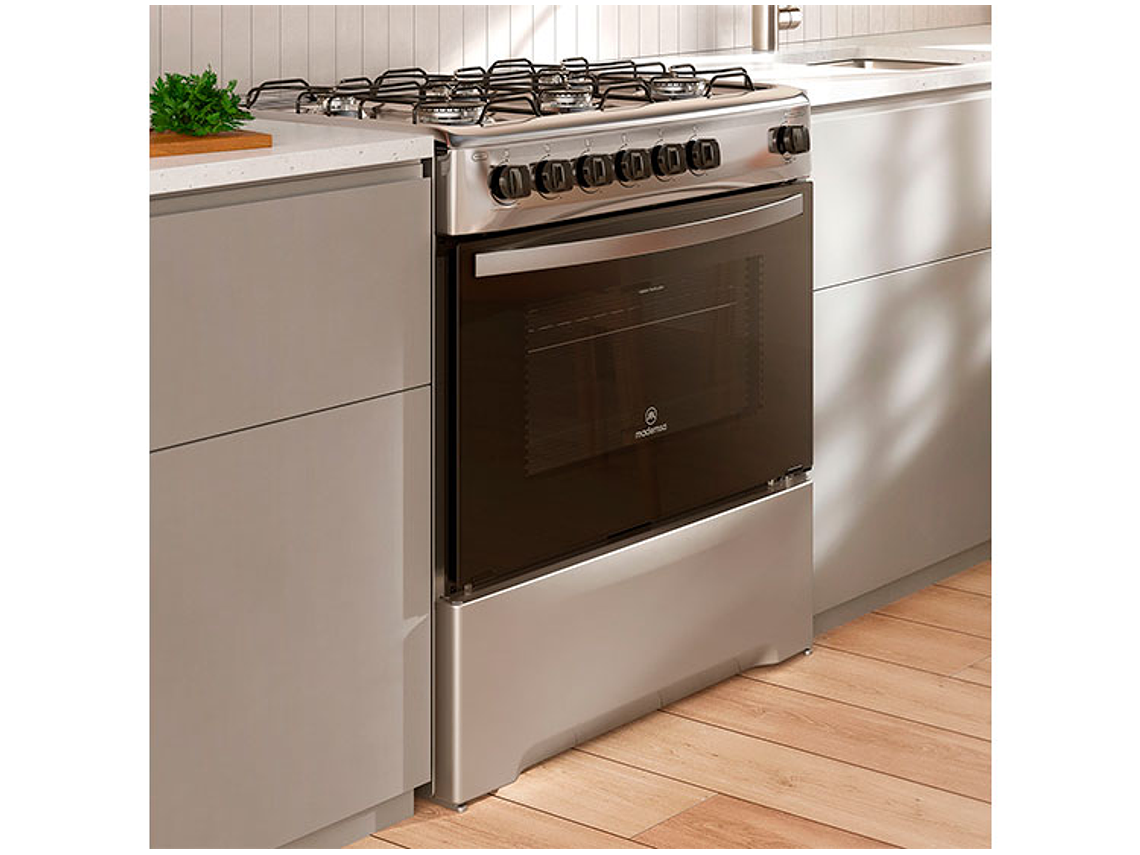 COCINA A GAS LIQUADO MADEMSA 6 PLATOS M 810 T SILVER NEGRO 5