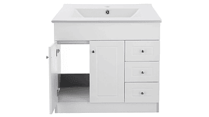 KIT MUEBLE VANITORIO DOMSA BLANCO B100PHD-B+P-100 / 100X80X47CM