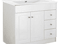 KIT MUEBLE VANITORIO DOMSA BLANCO B100PHD-B+P-100 / 100X80X47CM - Miniatura 3