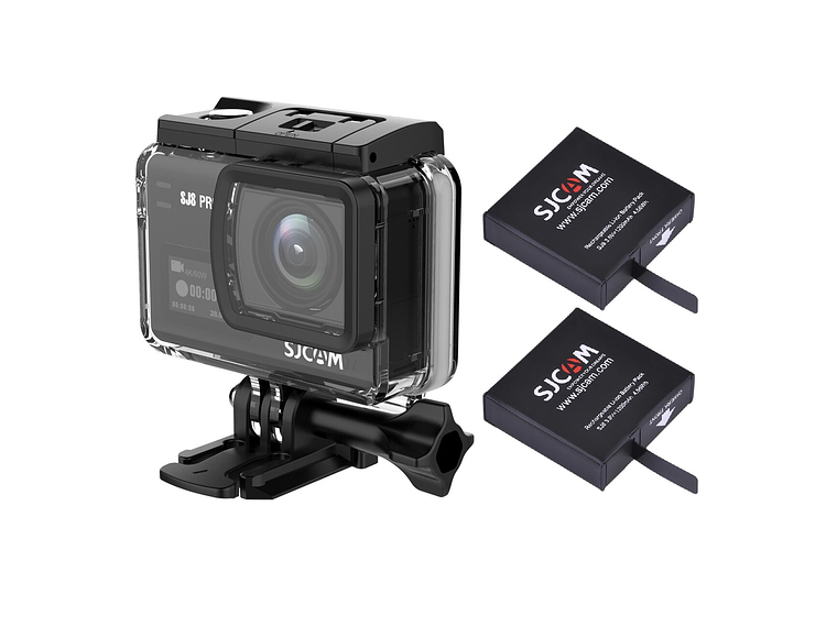 PACK CÁMARA SJCAM SJ8 PRO 4K 60FPS DUAL + 2 BATERIAS 4