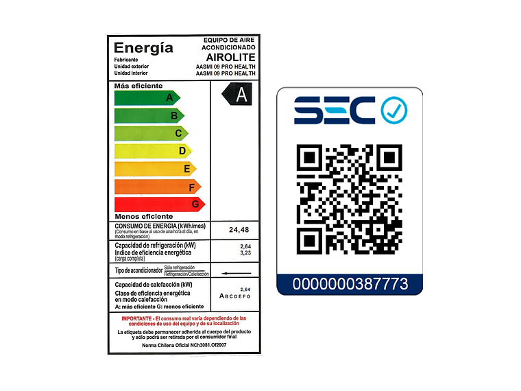 INCLUYE INSTALACIÓN EN RM SPLIT INVERTER PRO HEALT 9000BTU WIFI APP 3