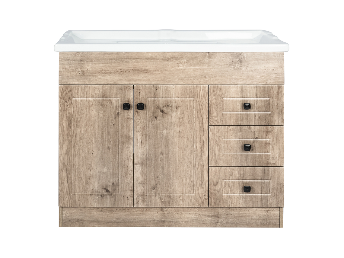 KIT DOMSA MUEBLE VANITORIO B100PH-WOOD + F-100/100 X 80 X 47 CM 4