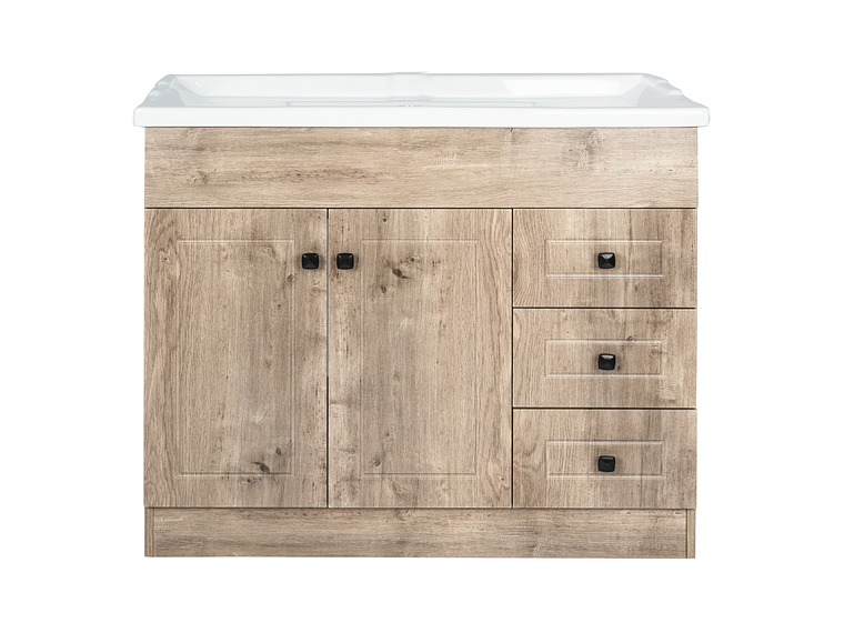 KIT DOMSA MUEBLE VANITORIO B100PH-WOOD + F-100/100 X 80 X 47 CM 4