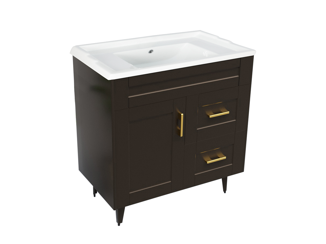 KIT DOMSA MUEBLE VANITORIO CAFÉ 80SK-C + 80/80 X 80 X 47 CM 3