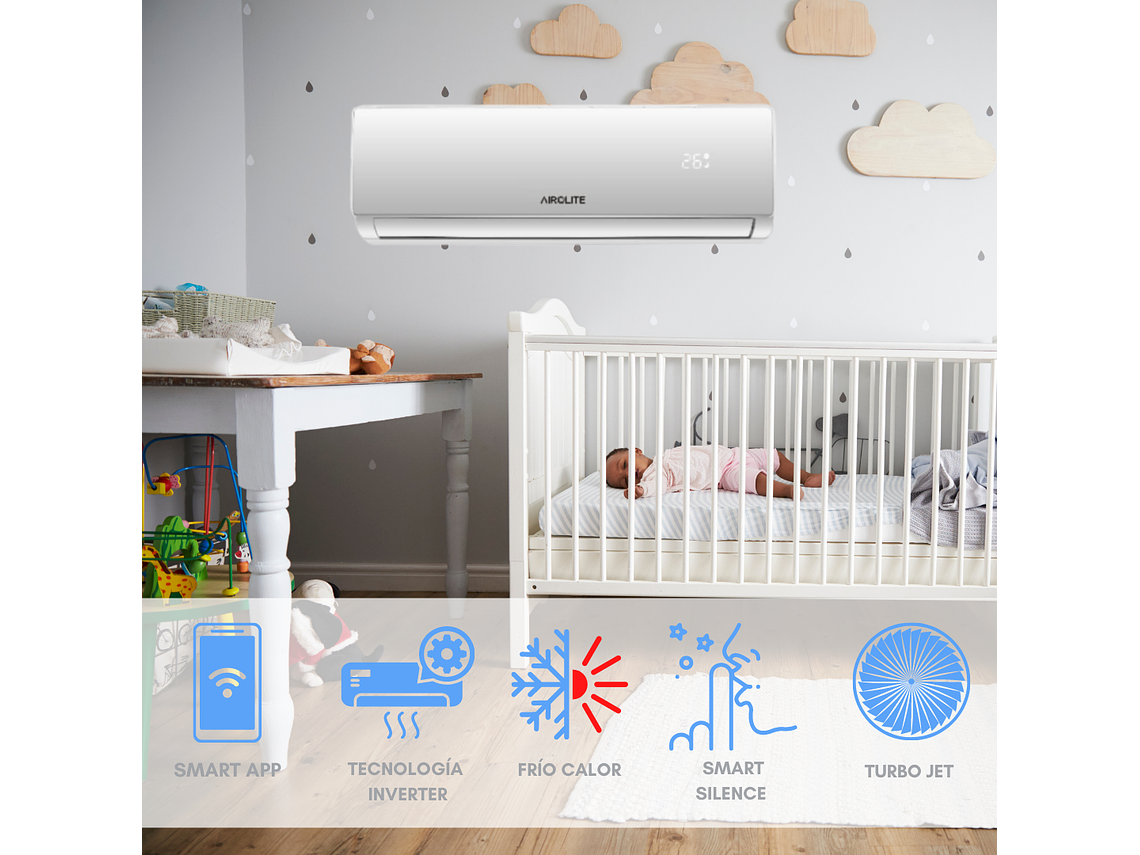 INCLUYE INSTALACIÓN EN RM SPLIT INVERTER 9000BTU WIFI APP 2