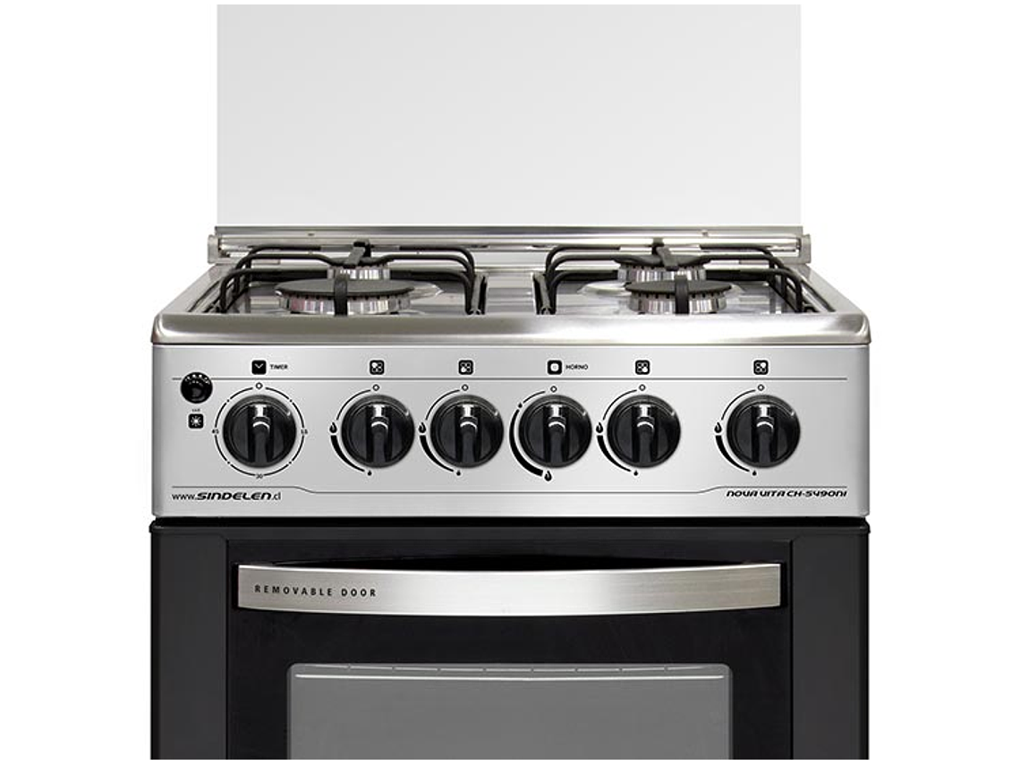 COCINA A GAS LICUADO SINDELEN 4 PLATOS CH-5490NI 4P 2