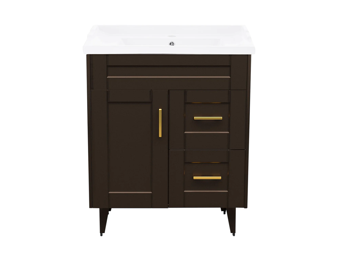 KIT DOMSA MUEBLE VANITORIO CAFÉ 70SK-C + F-70/70 X 80 X 47 CM 1