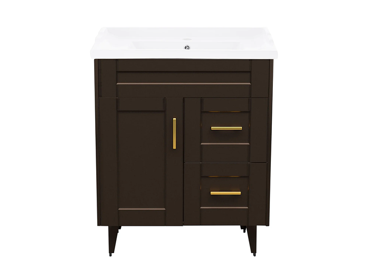 KIT DOMSA MUEBLE VANITORIO CAFÉ 70SK-C + F-70/70 X 80 X 47 CM 1