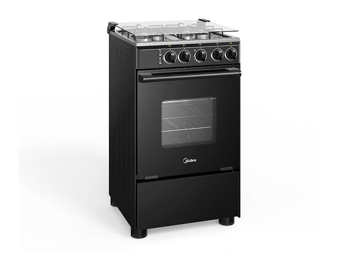 COCINA A GAS LICUADO MIDEA 4 PLATOS MCG-4QSG20NSBK 1