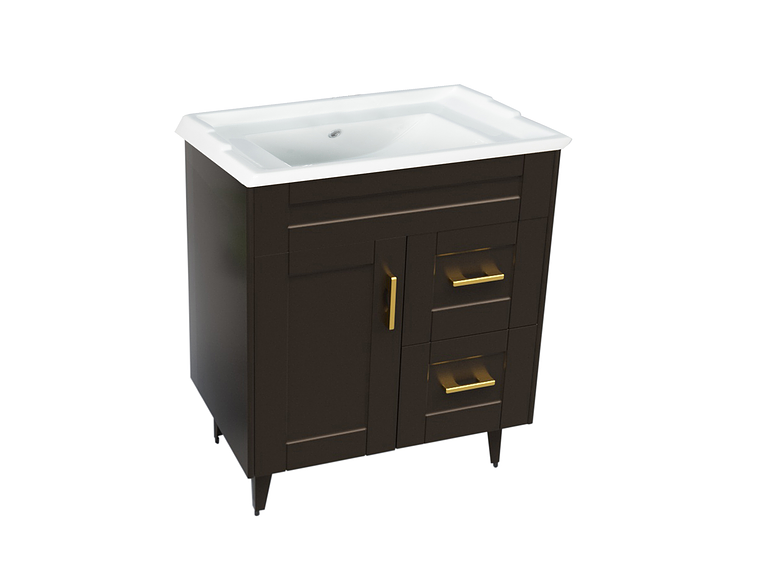 KIT DOMSA MUEBLE VANITORIO CAFÉ 70SK-C + F-70/70 X 80 X 47 CM 3