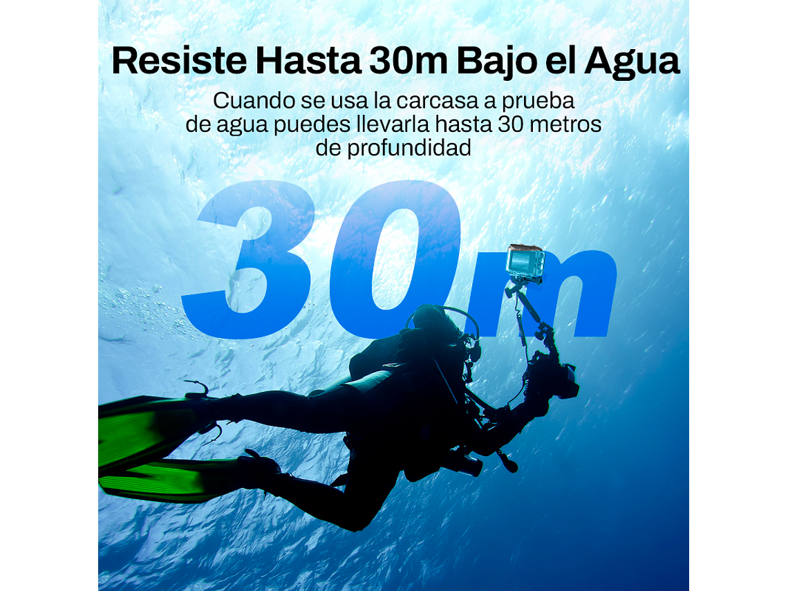 CÁMARA DEPORTIVA AUSEK 8K 50MP ULTRAHD CON ACCESORIOS ACCIÓN 5