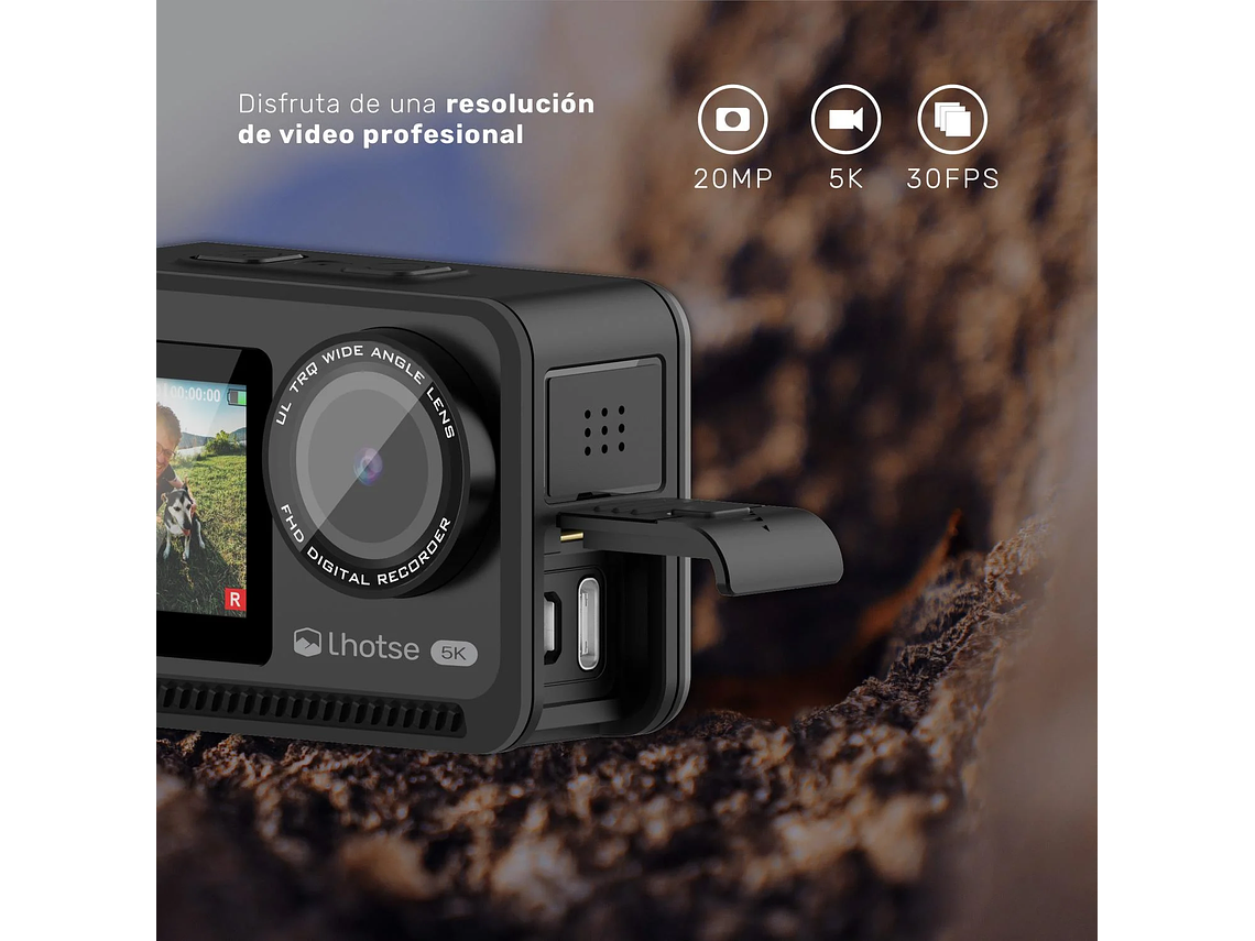 CÁMARA DE ACCIÓN 5K 60FTP ACCESORIOS PEAKPRO LHOTSE 2