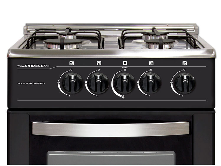 COCINA A GAS LICUADO SINDELEN 4 QUEMADORES CH-5050NG 2