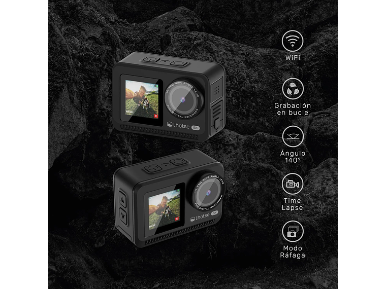 CÁMARA DE ACCIÓN 5K 60FTP ACCESORIOS PEAKPRO LHOTSE 3