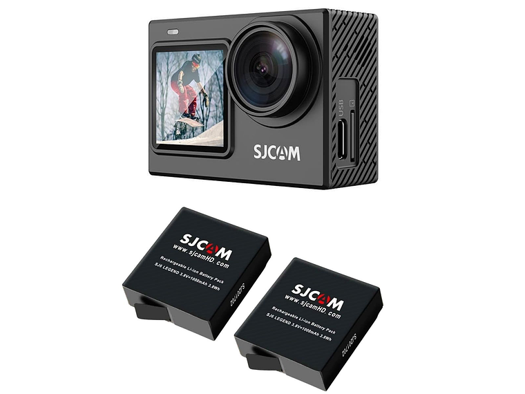PACK CÁMARA DEPORTIVA SJCAM SJ6 PRO 24MP 4K 60 FPS DOBLE PANTALLA ESTABILIZADOR MÁS 2 BATERÍAS 2