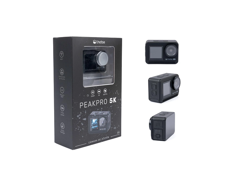 CÁMARA DE ACCIÓN 5K 60FTP ACCESORIOS PEAKPRO LHOTSE 4