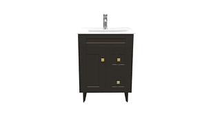 KIT DOMSA MUEBLE VANITORIO CAFÉ N60SK-C + P-60/60 X 80 X 47 CM