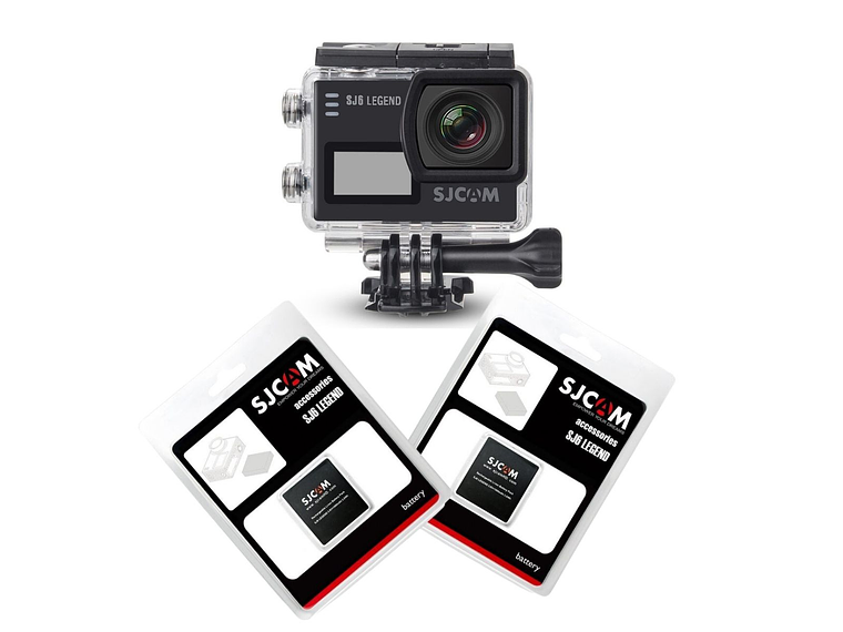 PACK CÁMARA DEPORTIVA SJCAM SJ6 LEGEND 4K WIFI ESTABILIZADOR GIROSCÓPICO MÁS 2 BÁTERÍAS 2
