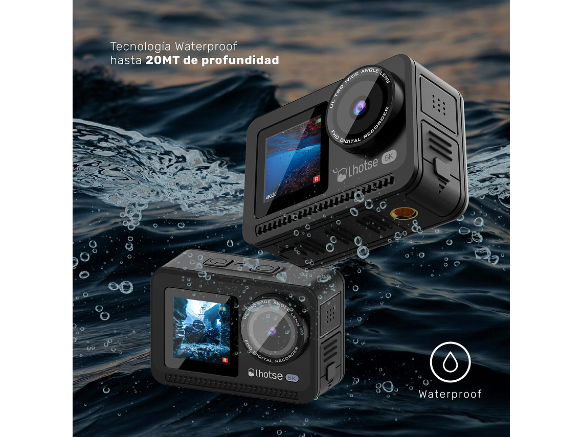 CÁMARA DE ACCIÓN 5K 60FTP ACCESORIOS PEAKPRO LHOTSE 5
