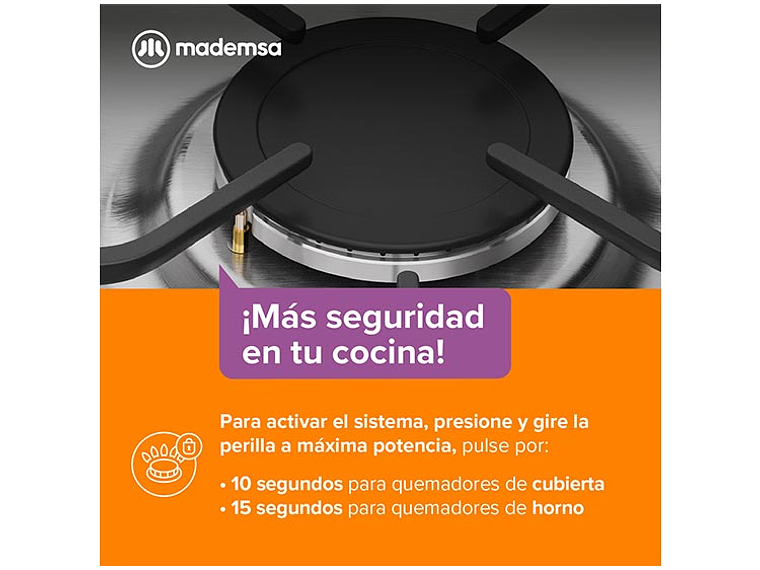 COCINA MADEMSA 4 PLATOS MV120 T 6