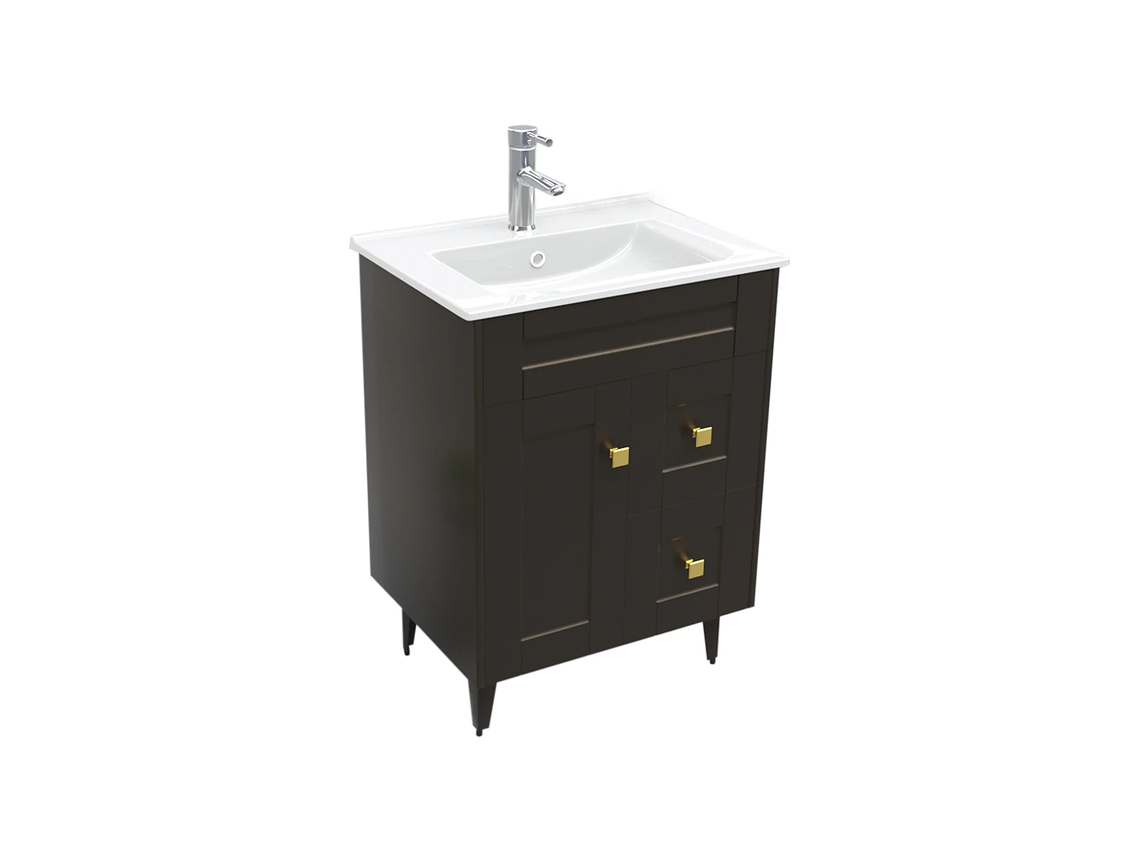 KIT DOMSA MUEBLE VANITORIO CAFÉ N60SK-C + P-60/60 X 80 X 47 CM 3