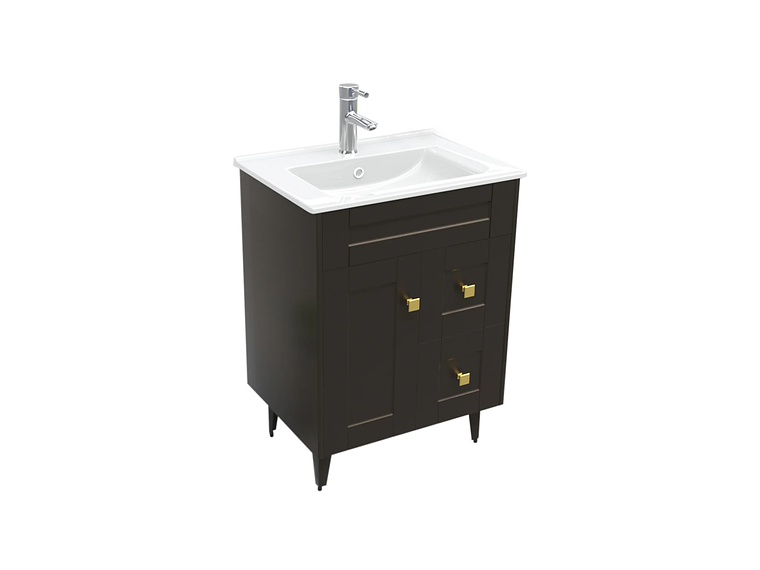 KIT DOMSA MUEBLE VANITORIO CAFÉ N60SK-C + P-60/60 X 80 X 47 CM 3