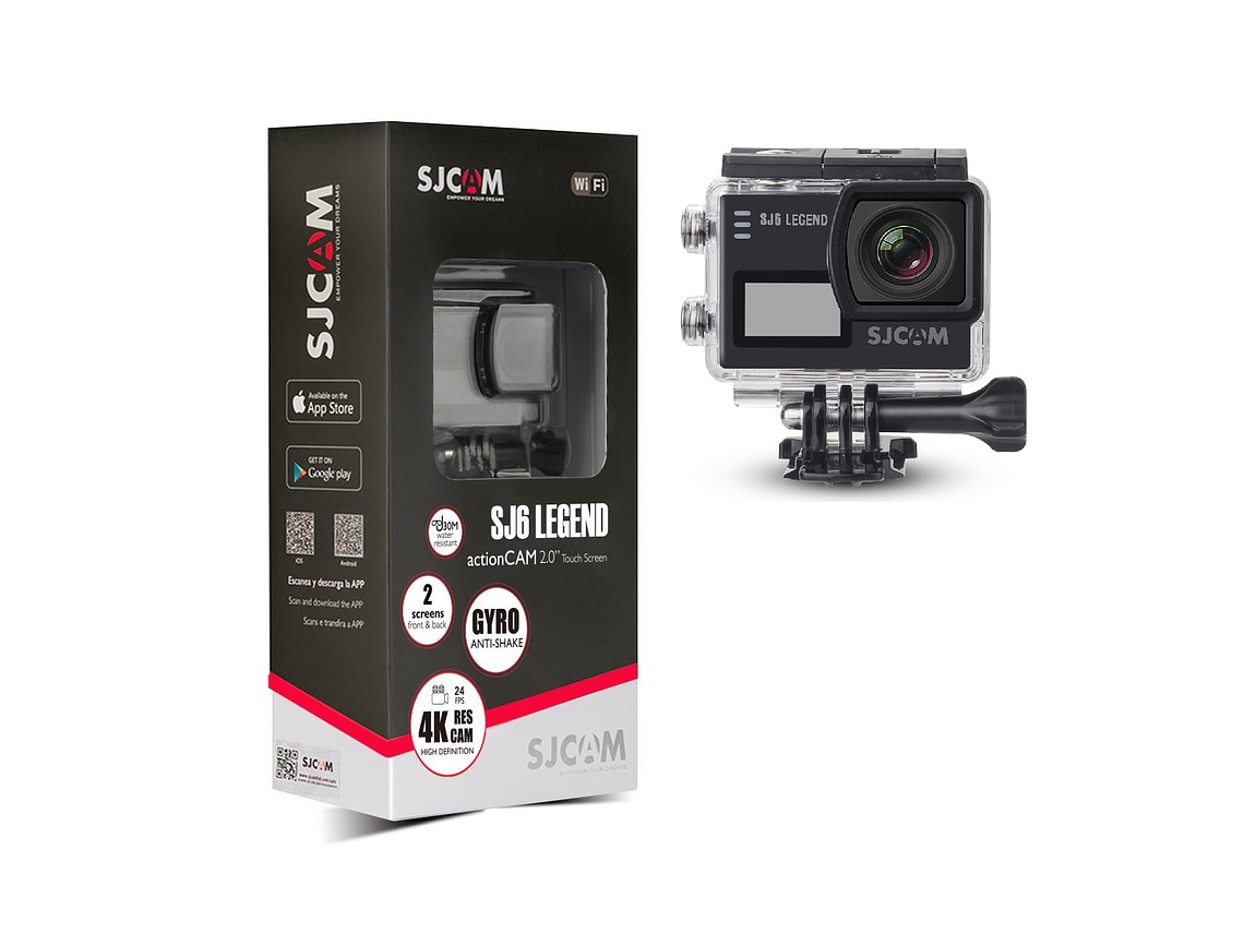 CÁMARA DEPORTIVA SJCAM SJ6 LEGEND 4K WIFI ESTABILIZADOR GIROSCÓPICO 1