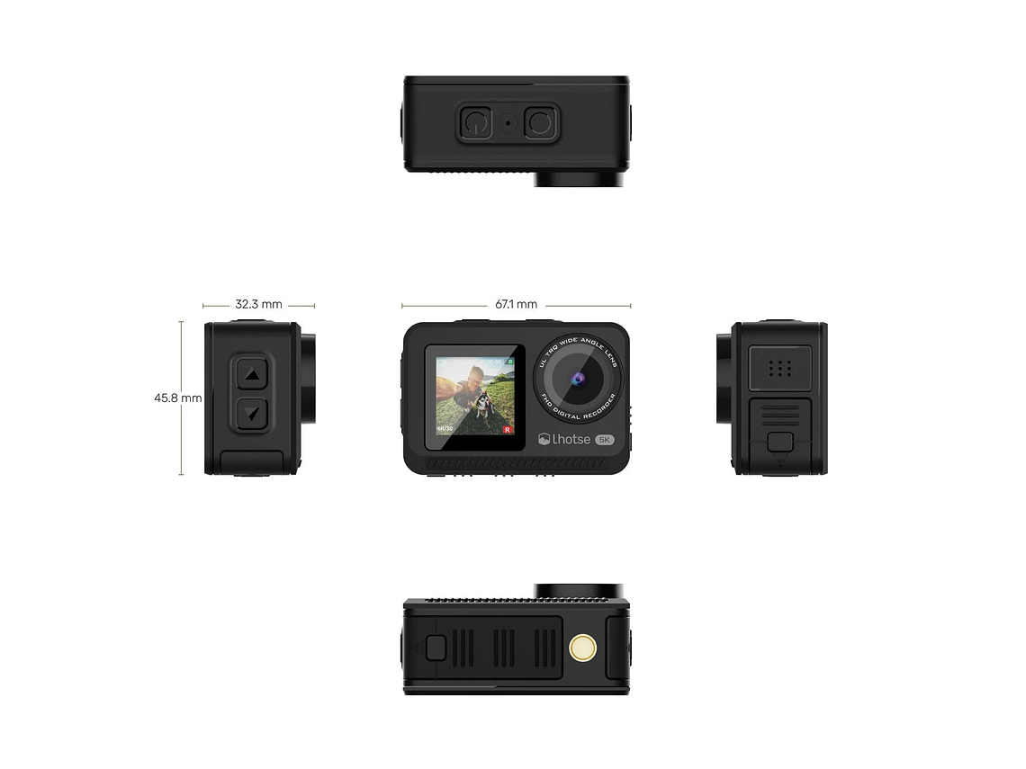 CÁMARA DE ACCIÓN 5K 60FTP ACCESORIOS PEAKPRO LHOTSE 7