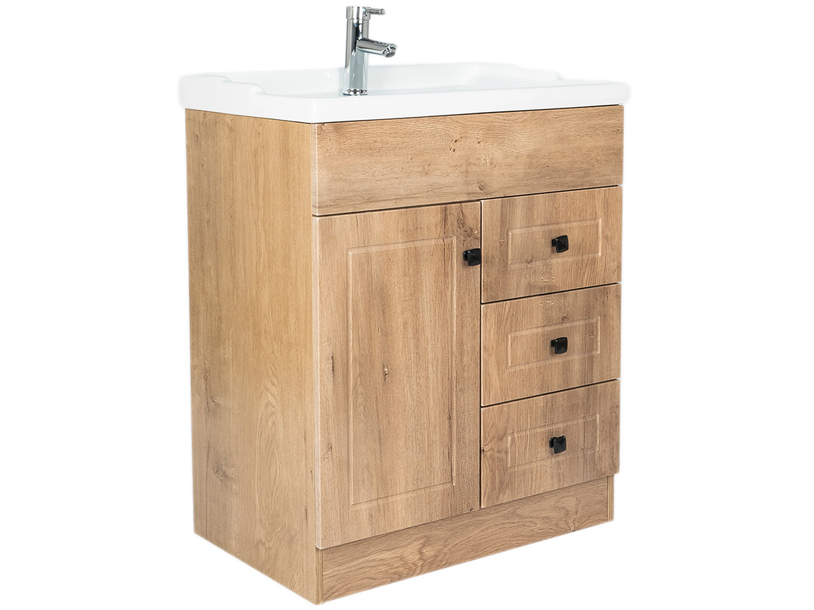 KIT DOMSA MUEBLE VANITORIO NOGAL B70PHN-WOOD + F-70/70 X 80 X 47 CM 1