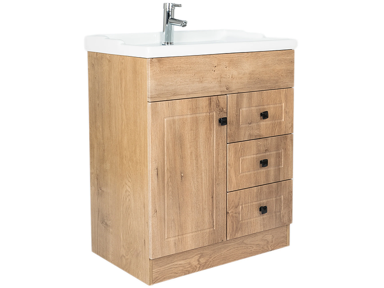 KIT DOMSA MUEBLE VANITORIO NOGAL B70PHN-WOOD + F-70/70 X 80 X 47 CM 1