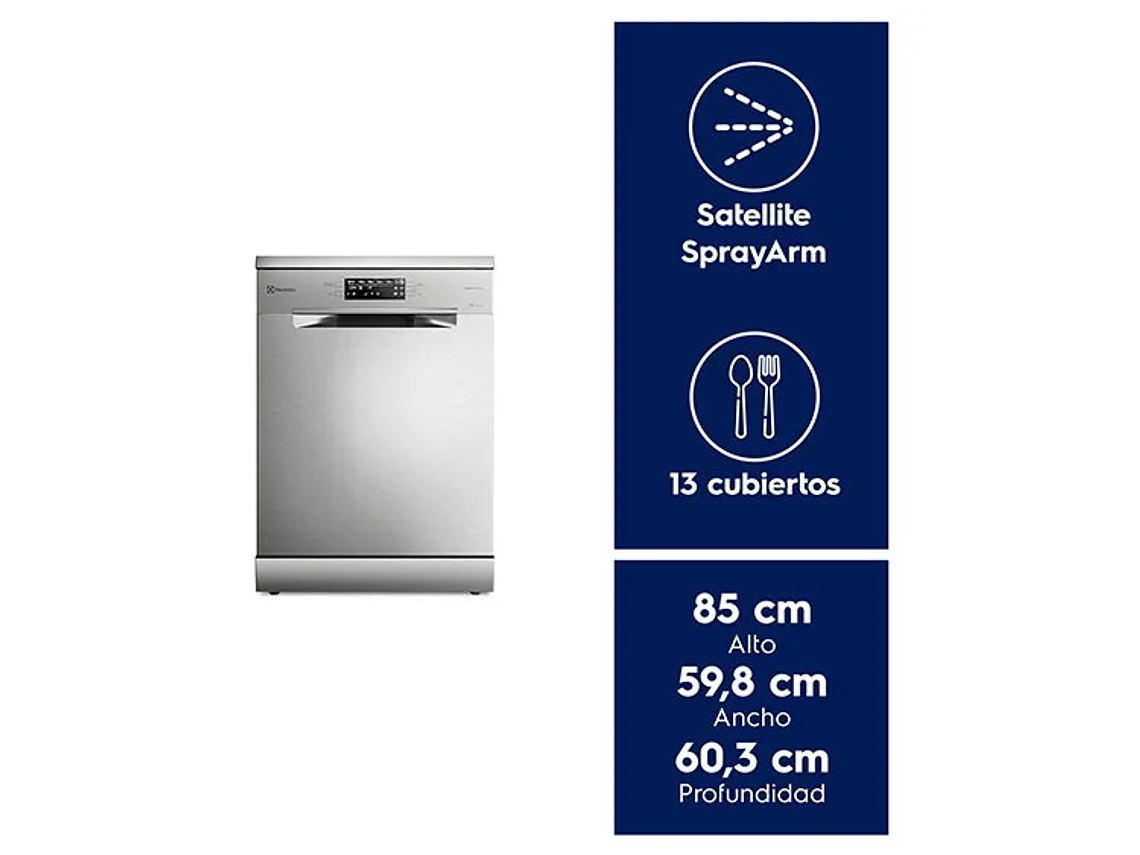 LAVAVAJILLAS ELECTROLUX 13 CUBIERTOS EUROPE 9880 8