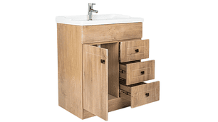 KIT DOMSA MUEBLE VANITORIO NOGAL B70PHN-WOOD + F-70/70 X 80 X 47 CM