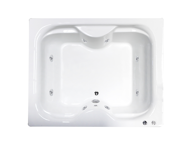 TINA HIDROMASAJE BUCK Y BUCK 155 X 195 X 50 CM 8 INYECTORES MOTOR DERECHA 2