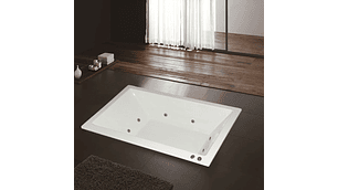 TINA HIDROMASAJE BUCK Y BUCK 120 X 185 X 48 CM 8 INYECTORES MOTOR DERECHA