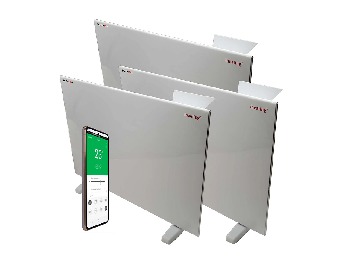 KIT 3 UNI. CALEFACTOR ESTUFA ELÉCTRICA WIFI 1000W STELLAR 1