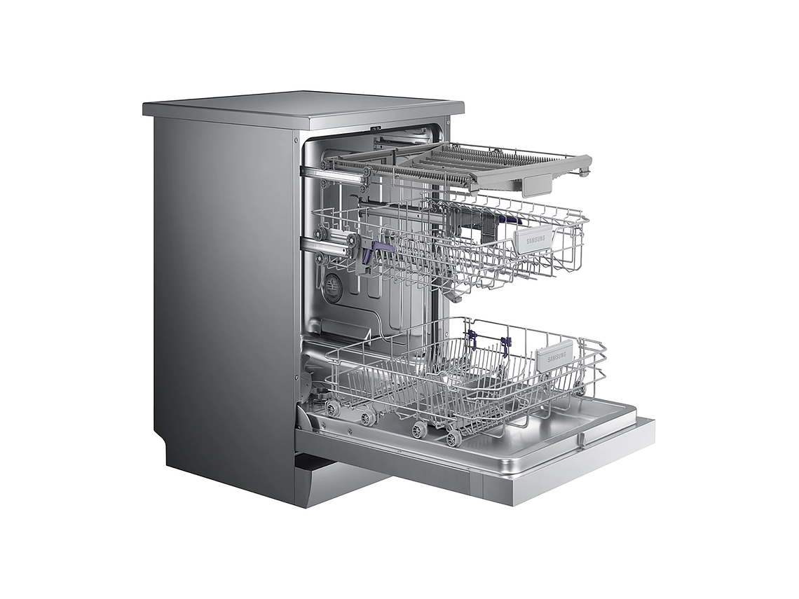 LAVAVAJILLAS 14 CUBIERTOS SILVER CON FLEXIBLE 3RD RACK 5