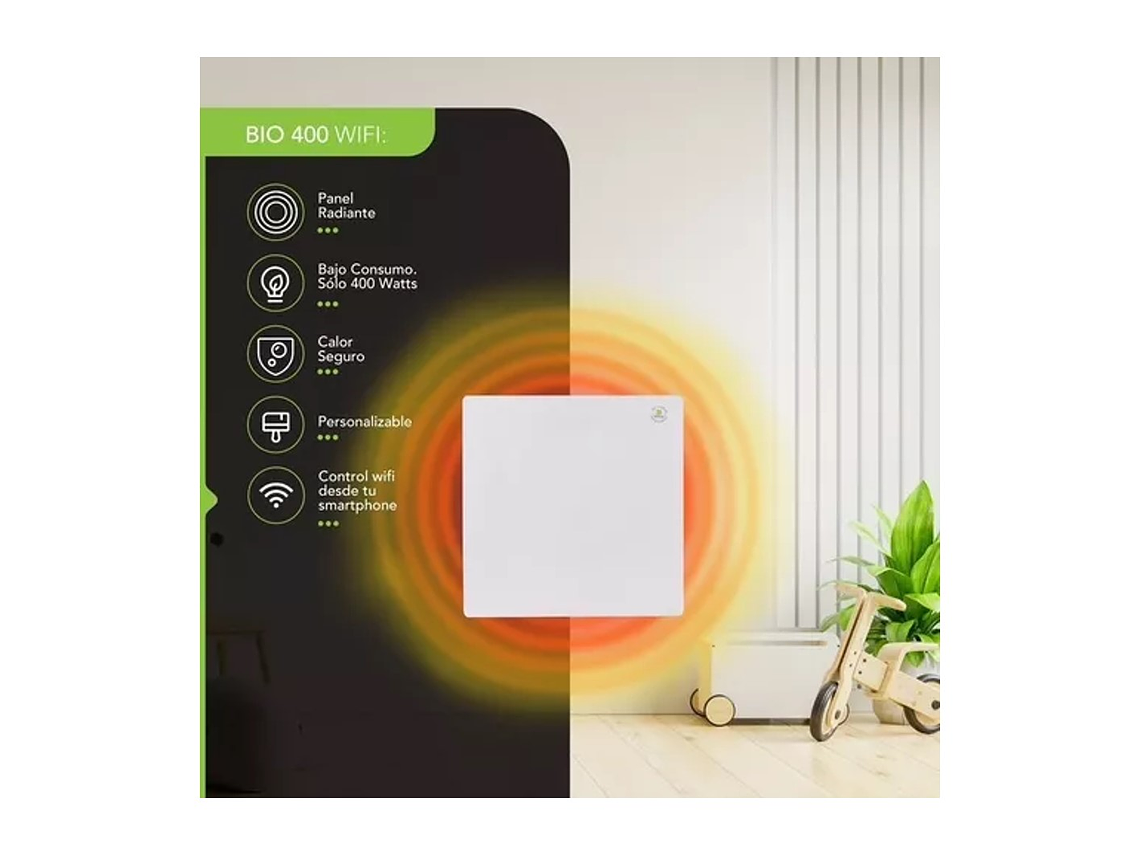 PANEL DE BAJO CONSUMO BIOCALOR BIO400 WIFI 2