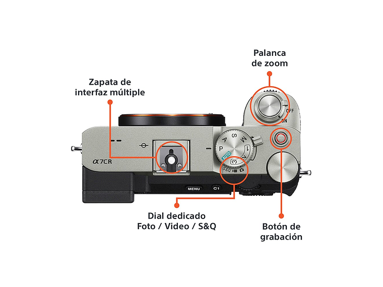 CÁMARA PROFESIONAL COMPACTA FULL FRAME MIRRORLESS ILCE-7CR 3