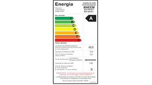 AIRE ACONDICIONADO SPLIT INVERTER 18K BTU PISO-CIELO RHEEM