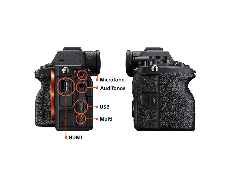 CAMARA FULL FRAME ILCE-7M4K CON LENTE SEL2870 | NEGRO 3